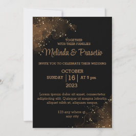 Mejor tarjeta de invitación plana Boda, tamaño: 5"