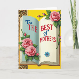 Mejor tarjeta de libro abierto para mamás