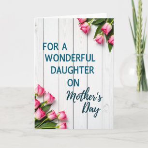 Mejor tarjeta de madera para el día de las madres