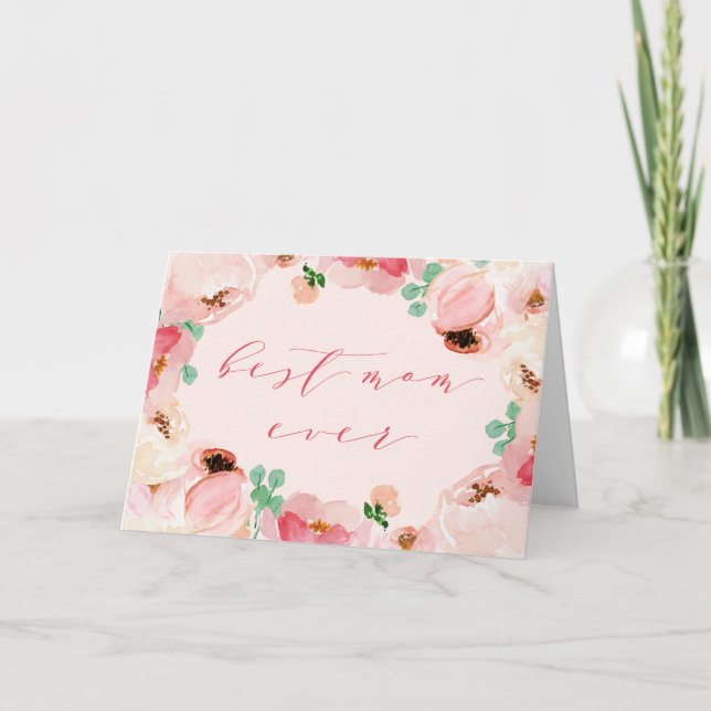 Mejor tarjeta de mamá de todos los tiempos | Tarje (Anverso)