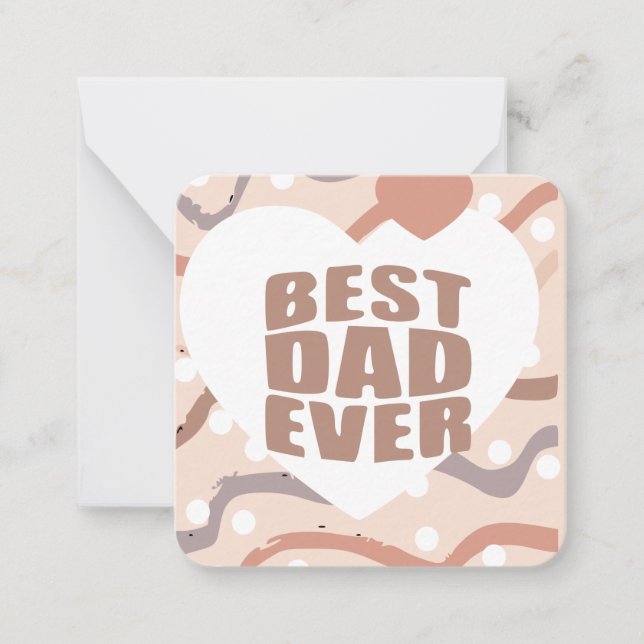 Mejor Tarjeta de Nota para Papá (Anverso)