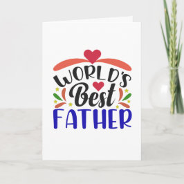 Mejor Tarjeta De Padre Del Mundo Para Papá