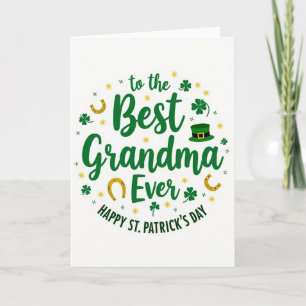 Mejor tarjeta de papel de oro falso para abuela