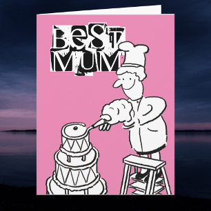 Mejor tarjeta de pastel gigante decorando pasteler