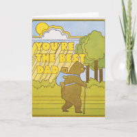 Mejor tarjeta de relieve de osos de excursión para