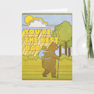 Mejor tarjeta de relieve de osos de excursión para