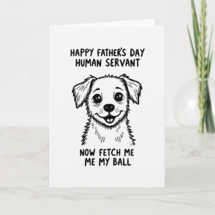 Mejor tarjeta de retrato esbozado para papá perro