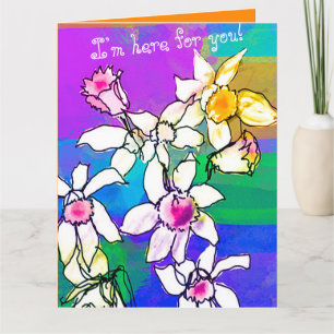 Mejor Tarjeta de Saludo Floral de Simpatía/Apoyo