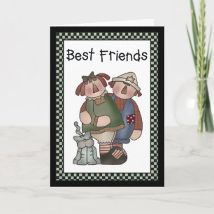Mejor Tarjeta de Saludo para Gatos/Muñecas Equipad