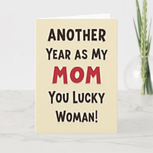 Mejor tarjeta de texto en negrita para mamá