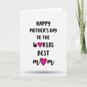 Mejor tarjeta de tipografía de guión para mamá