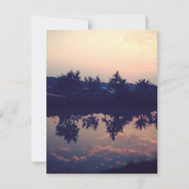 Mejor tarjeta de vacaciones plana (Anverso)