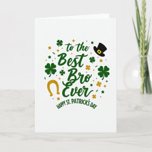 Mejor tarjeta del Día de San Patricio para hermano