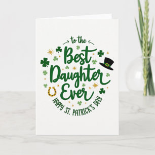 Mejor Tarjeta del Día de San Patricio para Hija