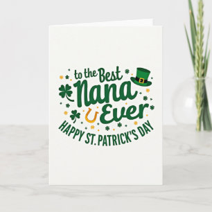 Mejor tarjeta del día de San Patricio para Nana