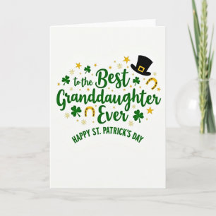 Mejor tarjeta del Día de San Patricio para nieta
