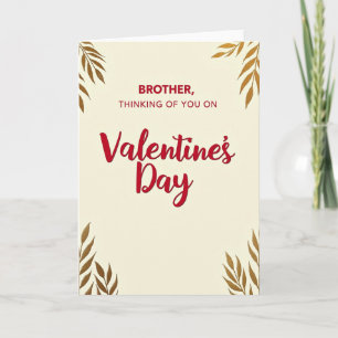 Mejor tarjeta del Día de San Valentín para hermano