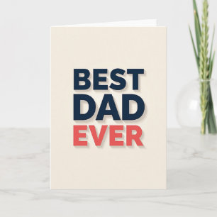 Mejor tarjeta del Día del Padre de coral