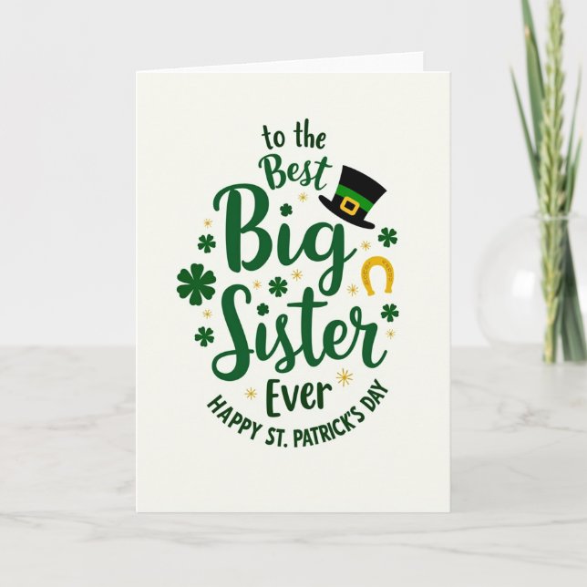 Mejor tarjeta del día para la Hermana Mayor (Anverso)