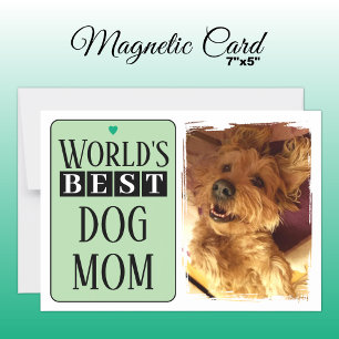 Mejor tarjeta magnética verde de fotos de mamá o p