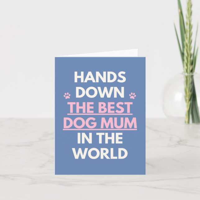 Mejor tarjeta para mamá perruna (Anverso)