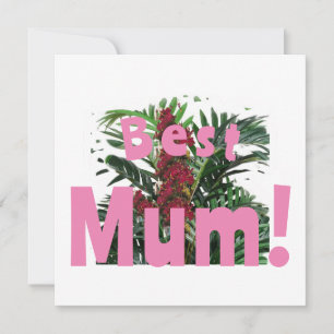 Mejor tarjeta plana de Mamá