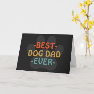 Mejor tarjeta plana de papá de perro de todos los