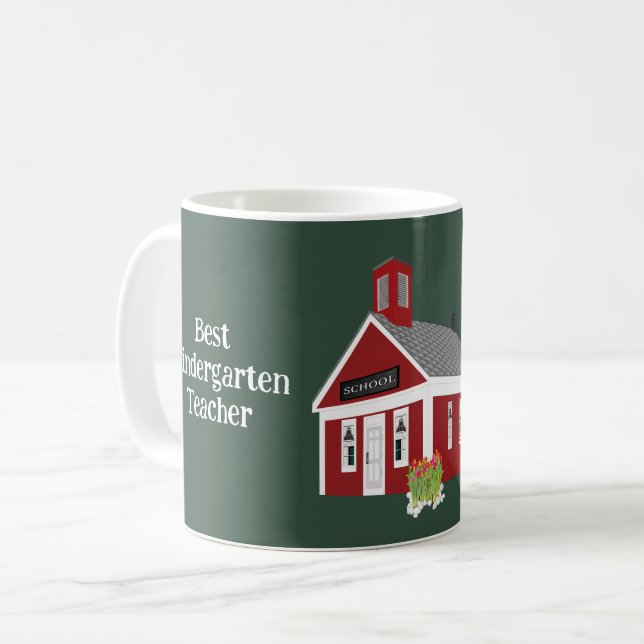 Mejor taza de café en la escuela de kindergarten (Anverso izquierdo)