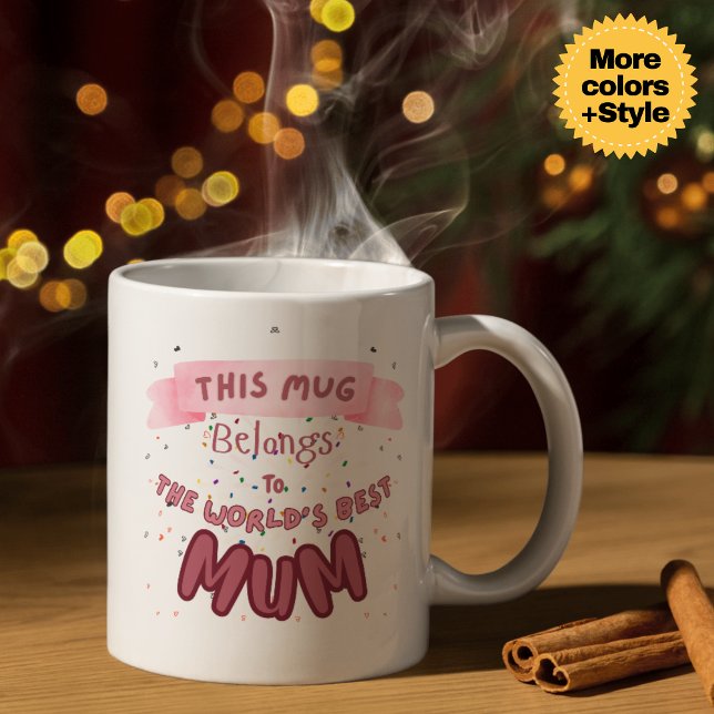Mejor taza de Mamá - Famoso Día de la Madre y Cump (Best Mum Mug - Heartfelt Mother's Day & Birthday Gift)