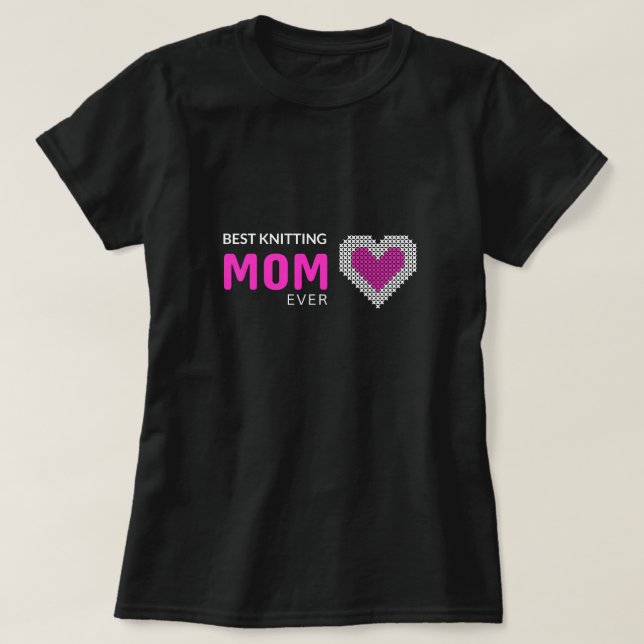 Mejor tejer la camiseta de mamá jamás (Diseño del anverso)