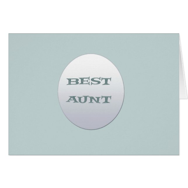 Mejor Tía de Sliver/Blue (Anverso (Horizontal))