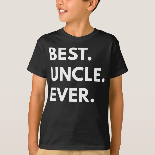 Mejor tío de la historia - Camisetas familiares de (Anverso)