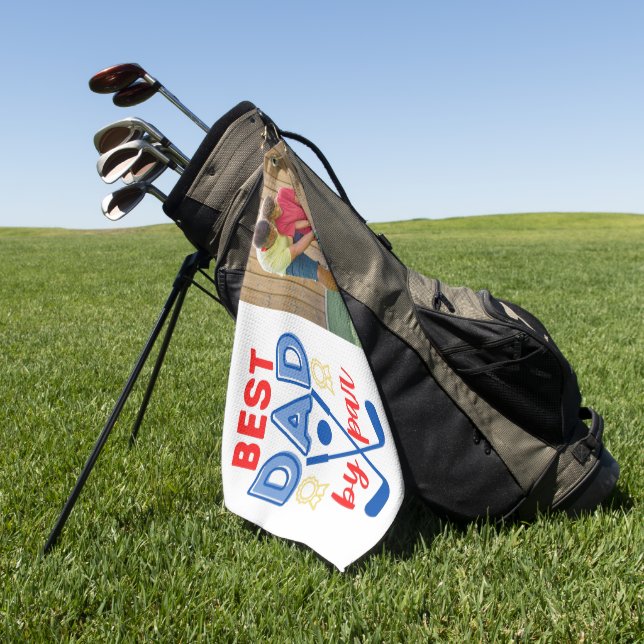 Mejor Toalla De Golf Dad By Par Photo (Verde)