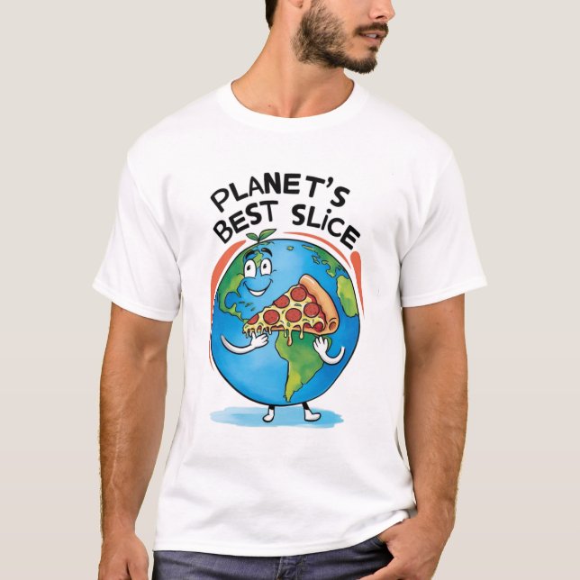 "Mejor trozo del planeta: Tierra con camiseta de p (Anverso)
