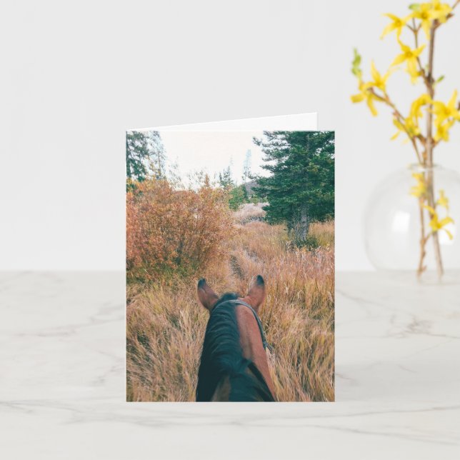 Mejor Vista - Tarjeta de 4" x 5.6" (flor amarilla)