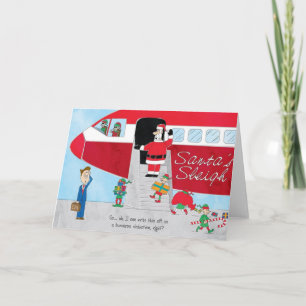 Mejora del trineo de Santa de la tarjeta de