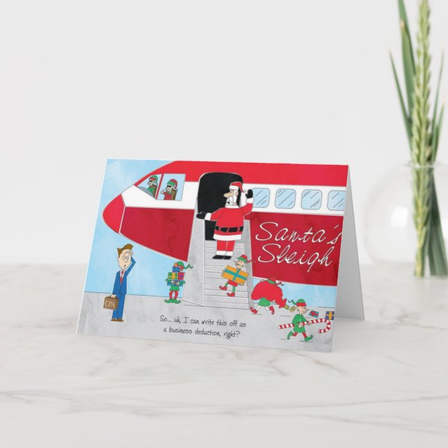 Mejora del trineo de Santa de la tarjeta de (Anverso)
