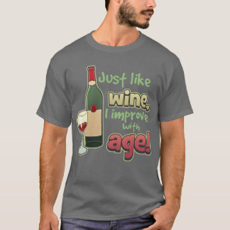 Mejore con la camiseta de la oscuridad de la edad