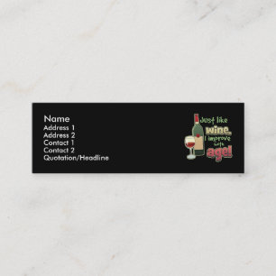 Mejore con la tarjeta flaca del perfil de la edad