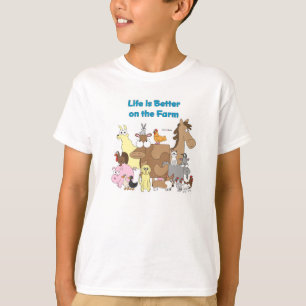 Mejore en la granja - camisa de los niños