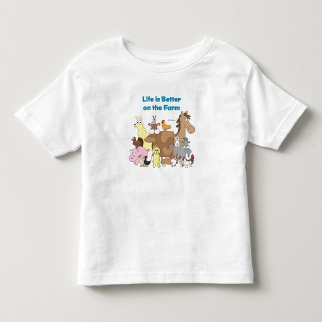 Mejore en la granja - camisa del niño (Anverso)