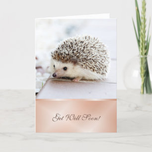 Mejore pronto   Tarjeta Cute Hedgehog
