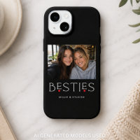 Mejores Amigas Mejor Amiga Corazón Tipografía Foto