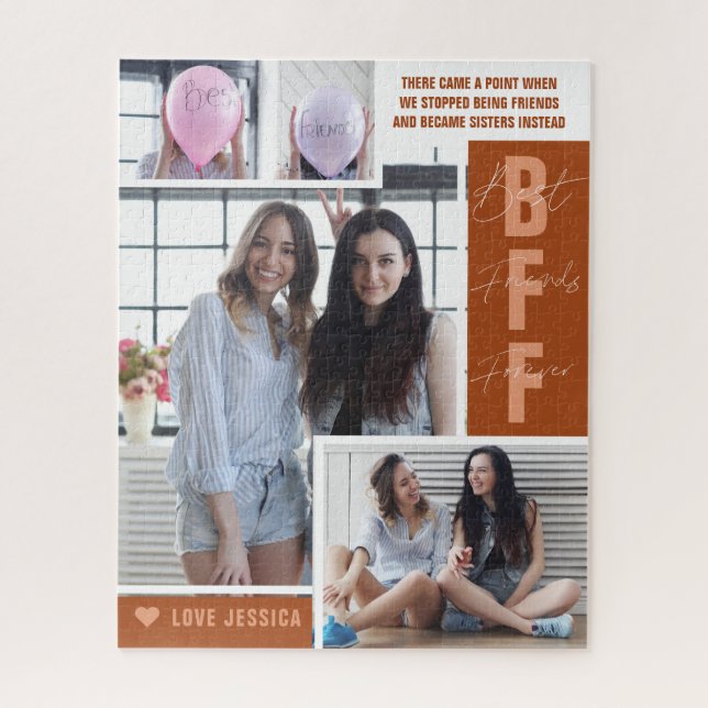 Mejores Amigas |  Rompecabezas de Colaje de Fotos  (Vertical)