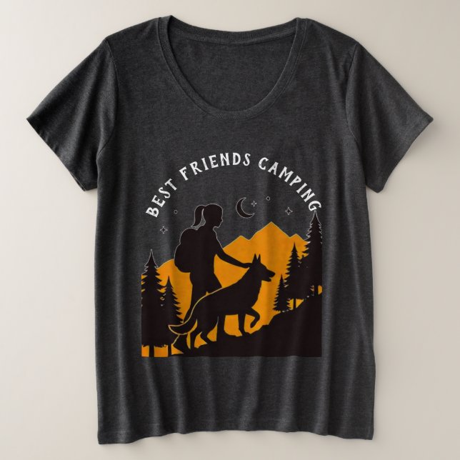 Mejores amigos acampando (Anverso del diseño)