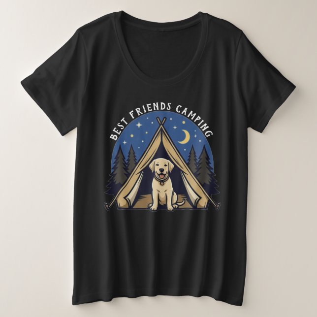 Mejores amigos acampando (Anverso del diseño)