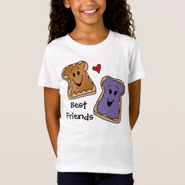 Mejores amigos, camiseta del dibujo animado de la (Anverso)