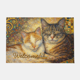 Mejores Amigos Gatos Alfombra de Entrada inspirada