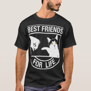 Mejores amigos para las camisetas del gato de