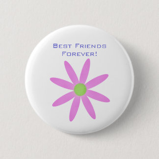 ¡Mejores amigos para siempre! Botón de la flor